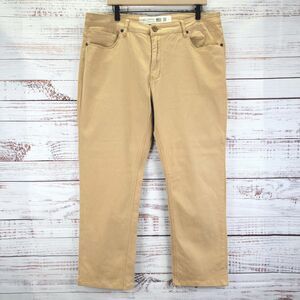 Barbell Apparel Pants Mens 38 Tan Brown Chino Straight Leg Stretch Casual 38x28